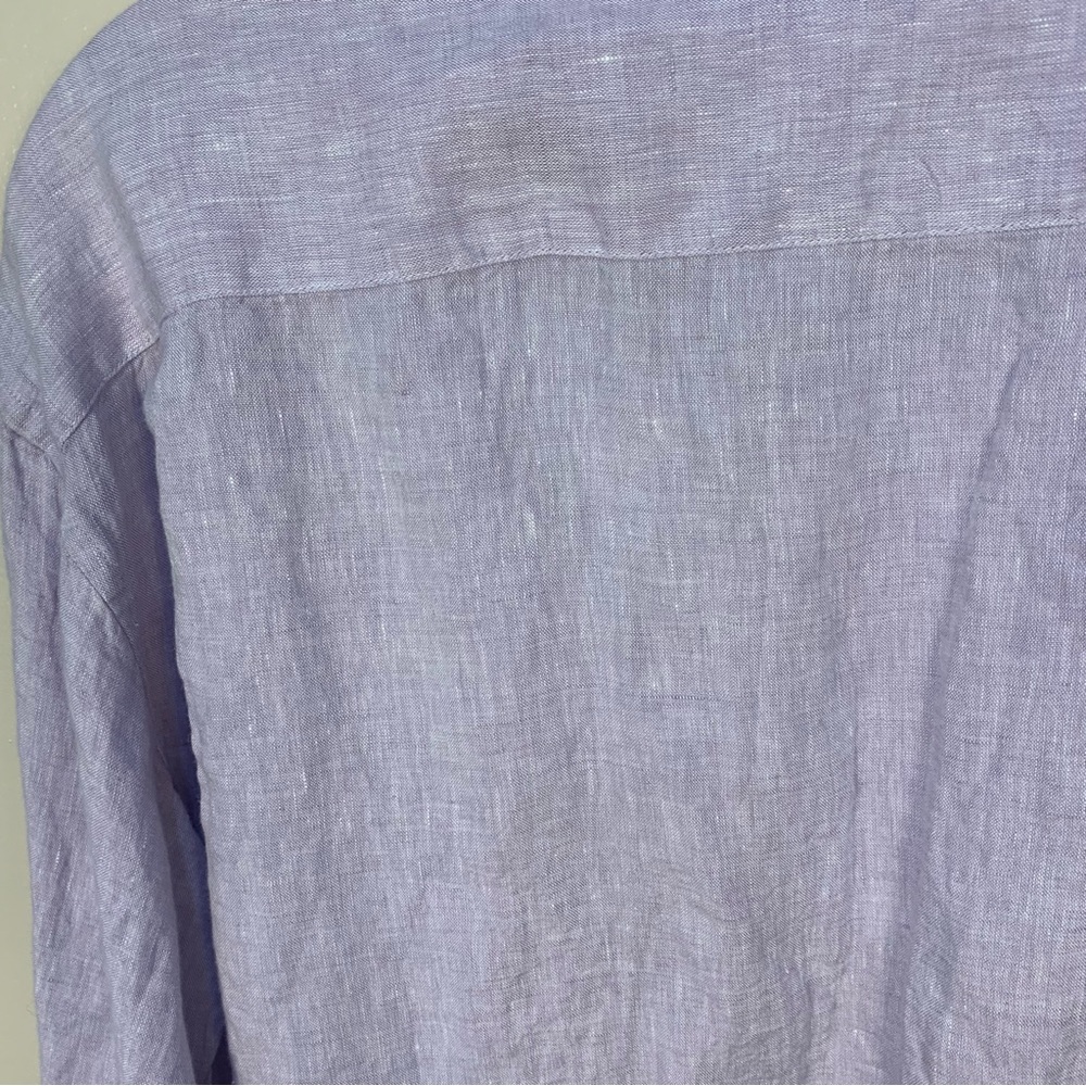 Jos. A. Bank Reserve Mens 100% Linen Button Front Collared Shirt - Picture 10 of 10